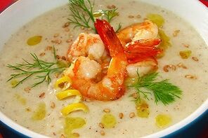 Garnelensuppe für Power